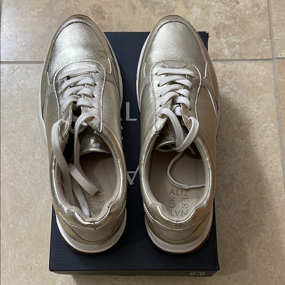 Naturalizer Women’s Shay Sneakers in Champagne Gold - Picture 6 of 10